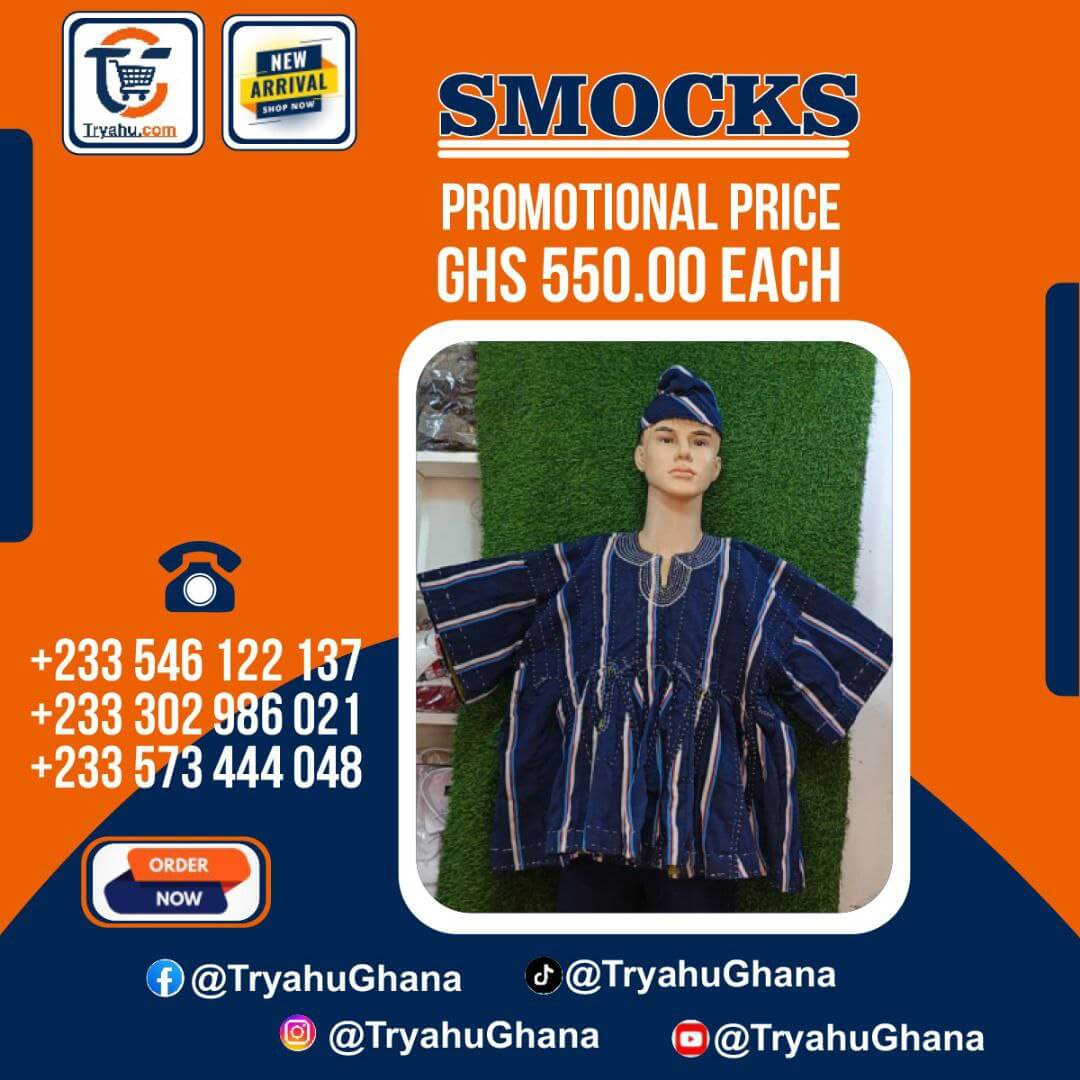 Premium Handwoven Northern Smocks for Men – Authentic Ghanaian Wear | Tryahu